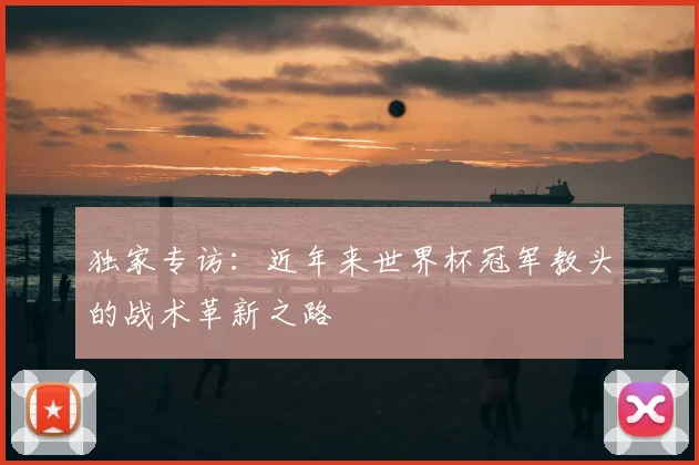 独家专访:近年来世界杯冠军教头的战术革新之路
