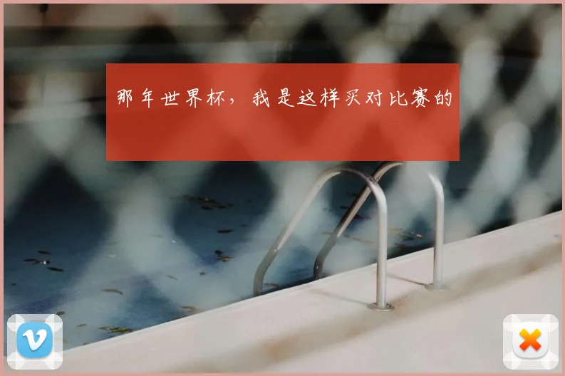 那年世界杯,我是这样买对比赛的